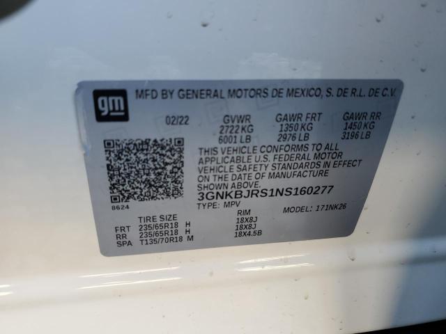 Photo 12 VIN: 3GNKBJRS1NS160277 - CHEVROLET BLAZER 