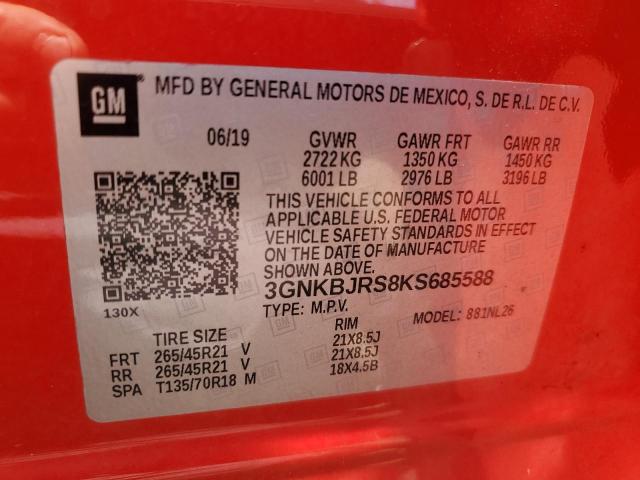 Photo 12 VIN: 3GNKBJRS8KS685588 - CHEVROLET BLAZER RS 