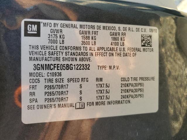 Photo 11 VIN: 3GNMCFE05BG122332 - CHEVROLET AVALANCHE 