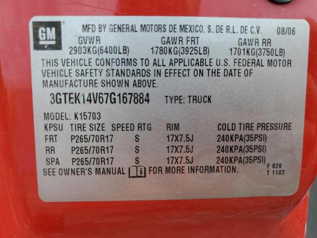 Photo 11 VIN: 3GTEK14V67G167884 - GMC SIERRA 