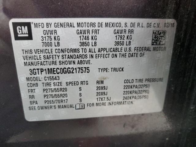 Photo 12 VIN: 3GTP1MEC0GG217575 - GMC SIERRA C15 