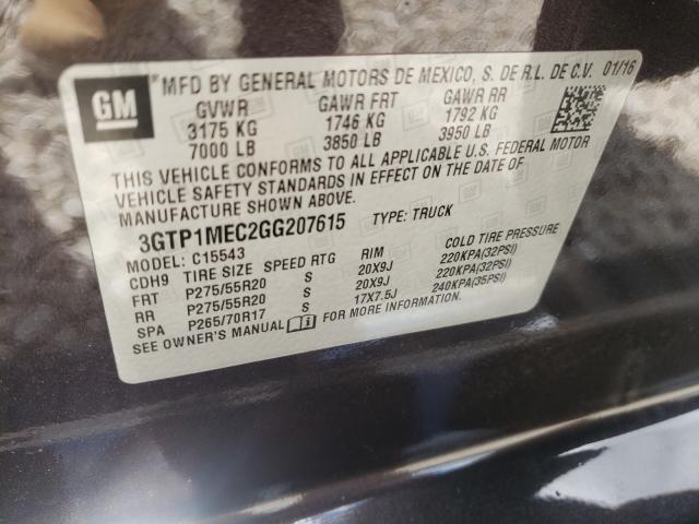 Photo 9 VIN: 3GTP1MEC2GG207615 - GMC SIERRA C15 