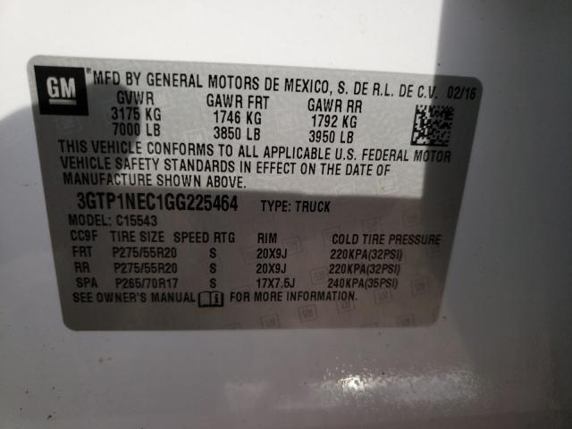 Photo 9 VIN: 3GTP1NEC1GG225464 - GMC SIERRA C15 