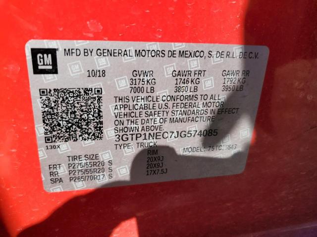 Photo 11 VIN: 3GTP1NEC7JG574085 - GMC SIERRA C15 