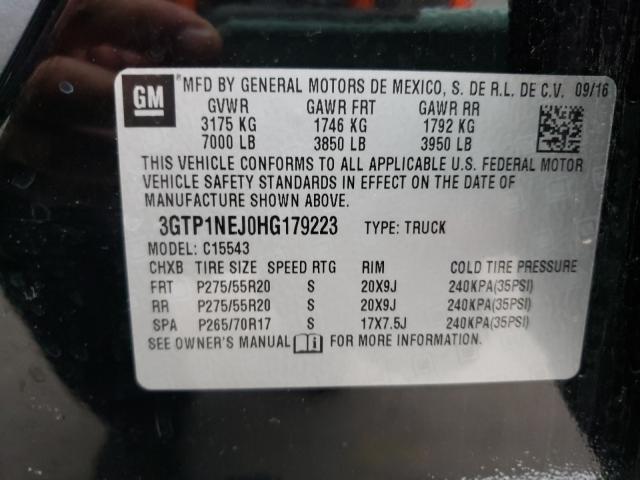 Photo 9 VIN: 3GTP1NEJ0HG179223 - GMC SIERRA 1500 