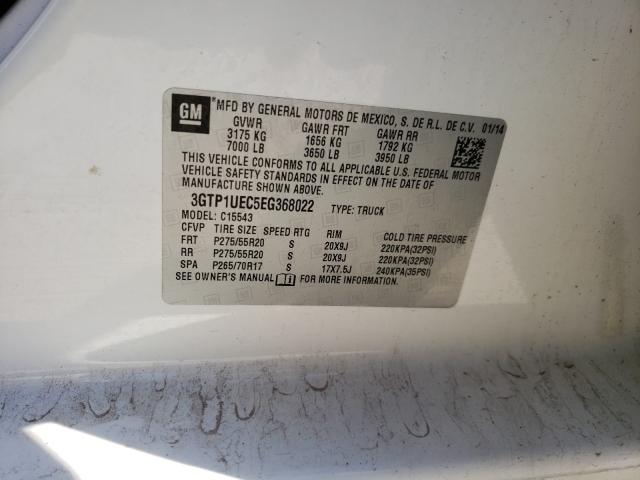 Photo 9 VIN: 3GTP1UEC5EG368022 - GMC SIERRA 