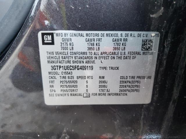 Photo 11 VIN: 3GTP1UEC5FG409119 - GMC SIERRA 