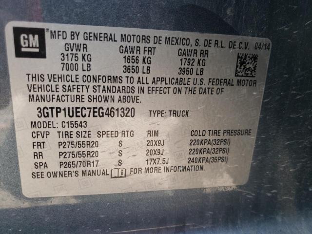 Photo 11 VIN: 3GTP1UEC7EG461320 - GMC SIERRA C15 