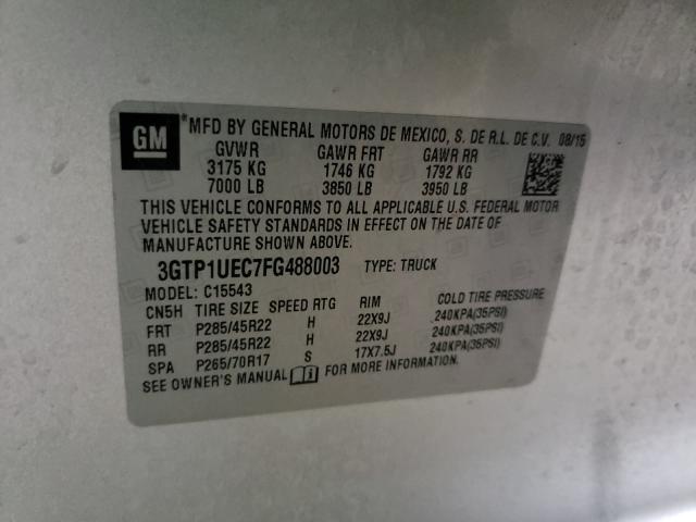 Photo 9 VIN: 3GTP1UEC7FG488003 - GMC SIERRA C15 