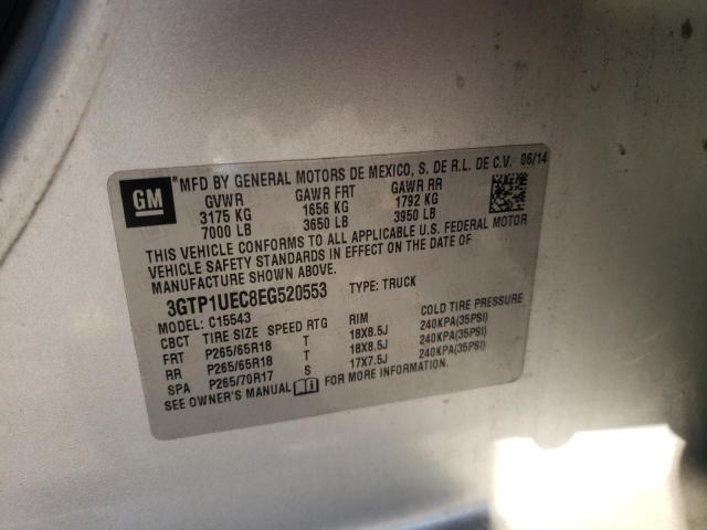 Photo 11 VIN: 3GTP1UEC8EG520553 - GMC SIERRA C15 