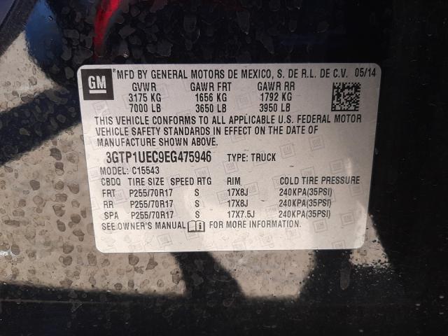 Photo 9 VIN: 3GTP1UEC9EG475946 - GMC SIERRA C15 