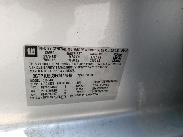 Photo 9 VIN: 3GTP1UEC9EG477048 - GMC SIERRA C15 