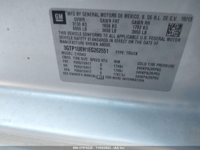 Photo 8 VIN: 3GTP1UEH1EG262551 - GMC SIERRA 1500 