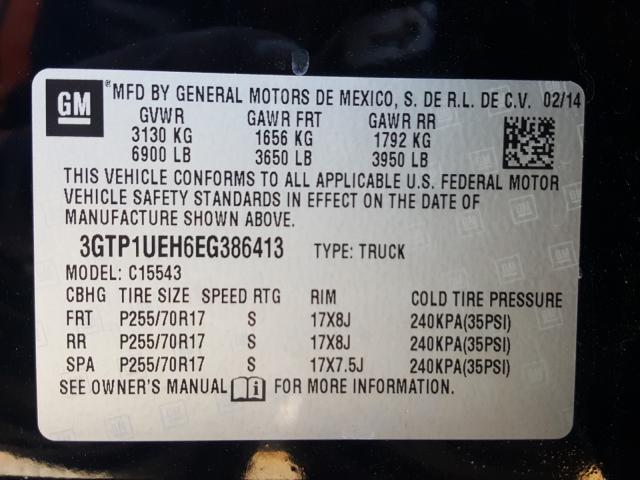 Photo 6 VIN: 3GTP1UEH6EG386413 - GMC SIERRA C15 