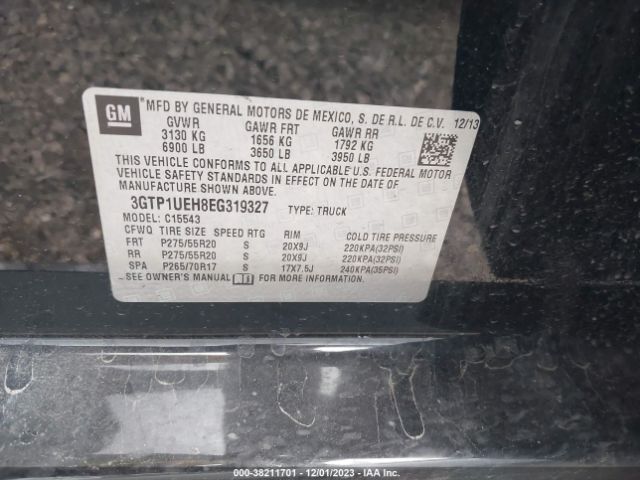 Photo 8 VIN: 3GTP1UEH8EG319327 - GMC SIERRA 1500 