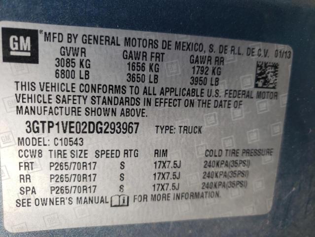 Photo 9 VIN: 3GTP1VE02DG293967 - GMC SIERRA C15 