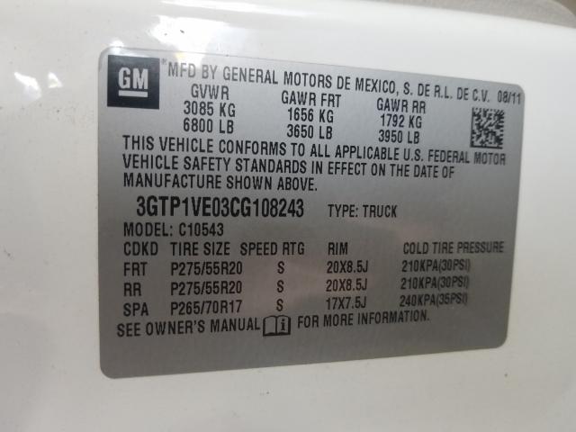 Photo 9 VIN: 3GTP1VE03CG108243 - GMC SIERRA C15 