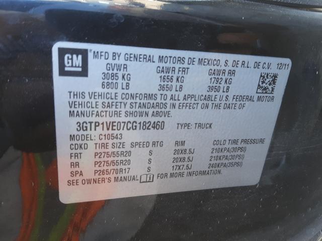 Photo 9 VIN: 3GTP1VE07CG182460 - GMC SIERRA C15 