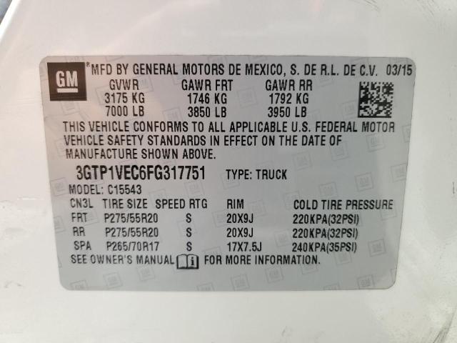 Photo 12 VIN: 3GTP1VEC6FG317751 - GMC SIERRA C15 