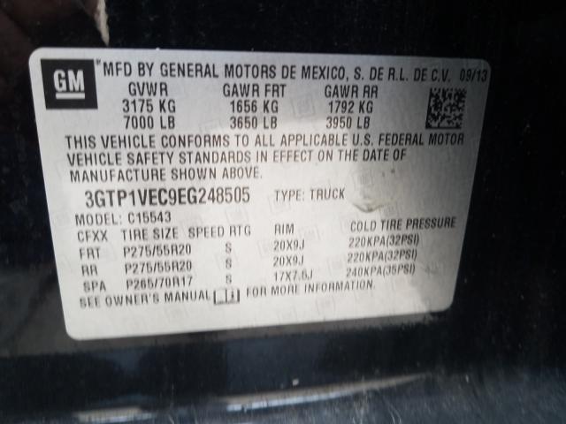 Photo 9 VIN: 3GTP1VEC9EG248505 - GMC SIERRA C15 