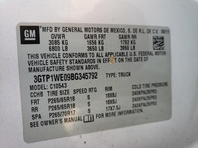 Photo 9 VIN: 3GTP1WE09BG345792 - GMC SIERRA C15 