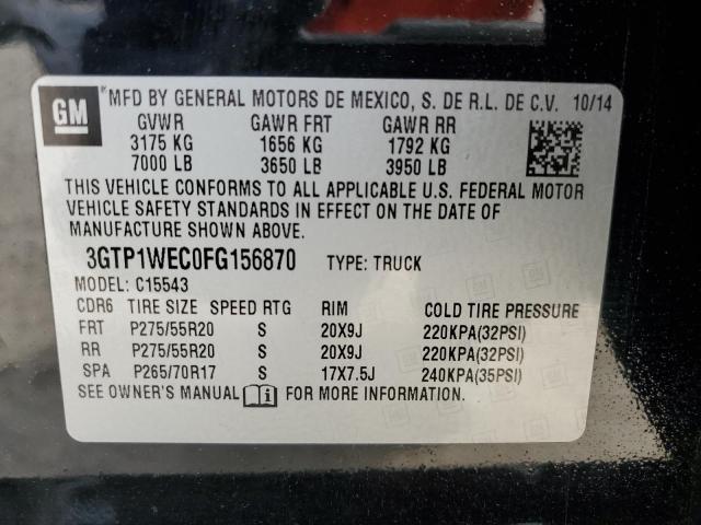 Photo 11 VIN: 3GTP1WEC0FG156870 - GMC SIERRA C15 