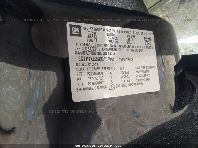 Photo 8 VIN: 3GTP1XE28DG104946 - GMC SIERRA 1500 