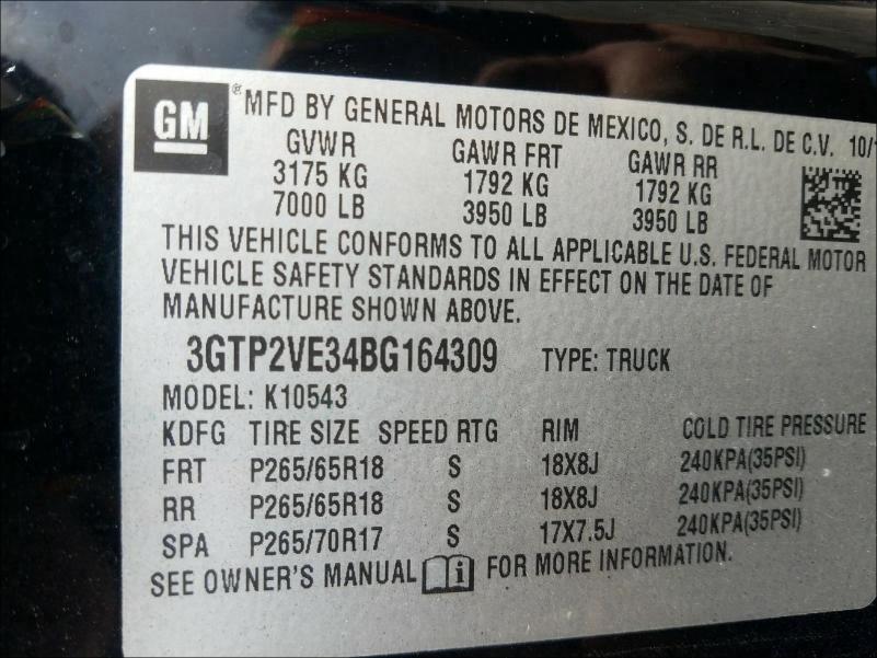 Photo 9 VIN: 3GTP2VE34BG164309 - GMC SIERRA K15 