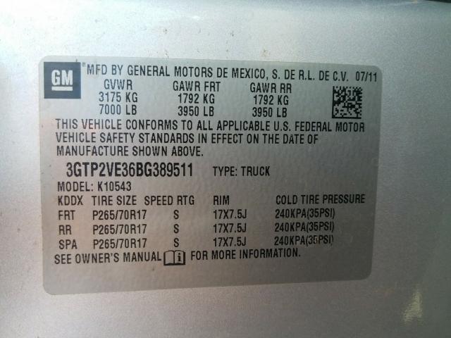 Photo 9 VIN: 3GTP2VE36BG389511 - GMC SIERRA K15 