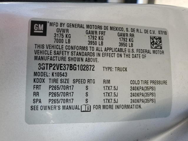 Photo 11 VIN: 3GTP2VE37BG102872 - GMC SIERRA 