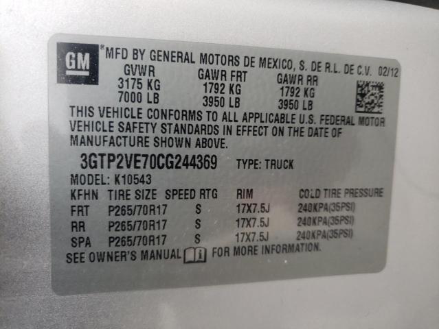 Photo 9 VIN: 3GTP2VE70CG244369 - GMC SIERRA K15 