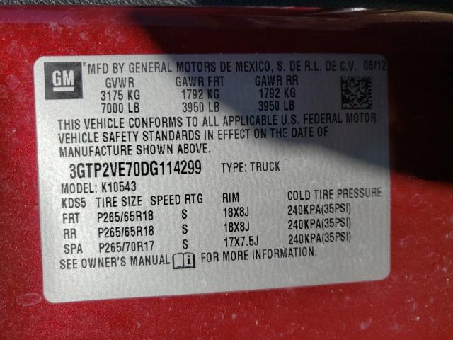 Photo 9 VIN: 3GTP2VE70DG114299 - GMC SIERRA K15 