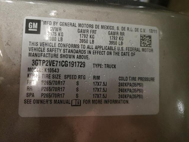 Photo 11 VIN: 3GTP2VE71CG191729 - GMC SIERRA K15 