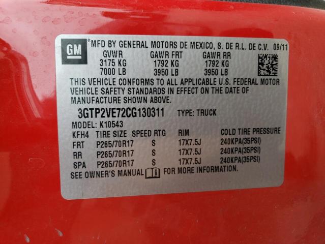 Photo 11 VIN: 3GTP2VE72CG130311 - GMC SIERRA K15 