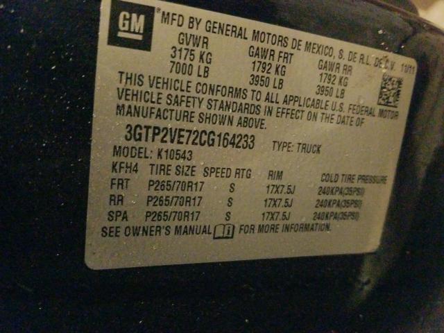 Photo 9 VIN: 3GTP2VE72CG164233 - GMC SIERRA 150 