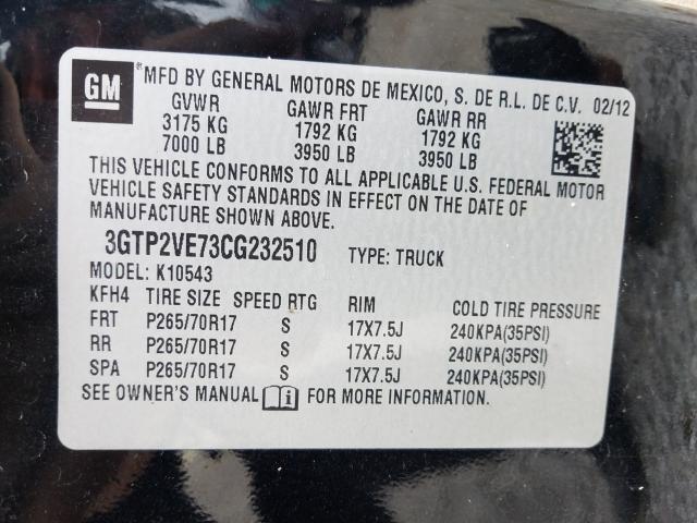 Photo 9 VIN: 3GTP2VE73CG232510 - GMC SIERRA K15 