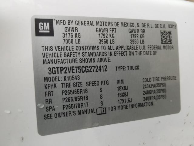 Photo 9 VIN: 3GTP2VE75CG272412 - GMC SIERRA K15 