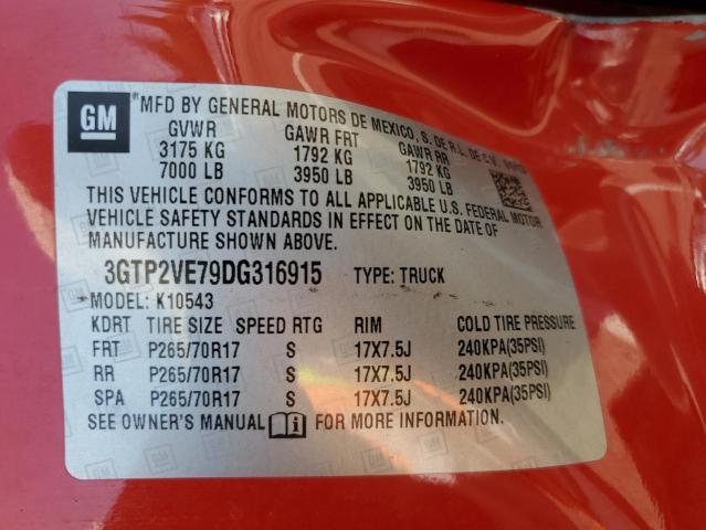 Photo 11 VIN: 3GTP2VE79DG316915 - GMC SIERRA K15 