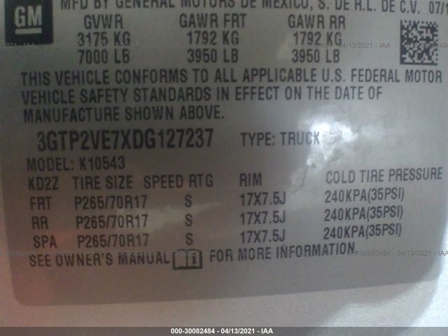 Photo 8 VIN: 3GTP2VE7XDG127237 - GMC SIERRA 1500 