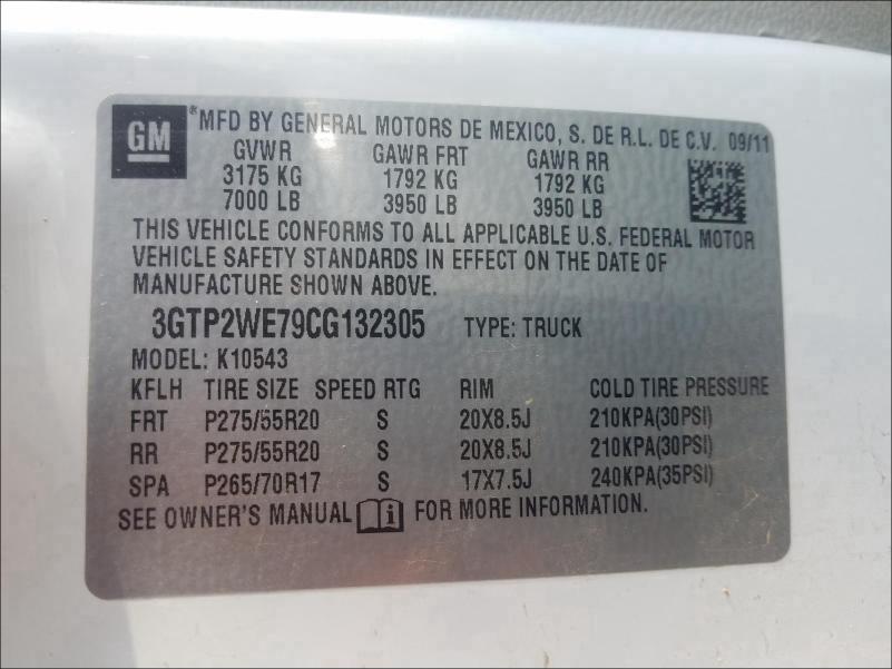 Photo 9 VIN: 3GTP2WE79CG132305 - GMC SIERRA K15 