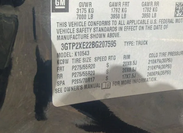 Photo 8 VIN: 3GTP2XE22BG207595 - GMC SIERRA 1500 