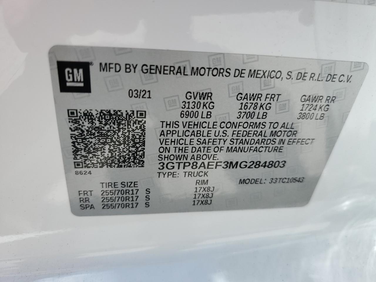 Photo 12 VIN: 3GTP8AEF3MG284803 - GMC SIERRA 