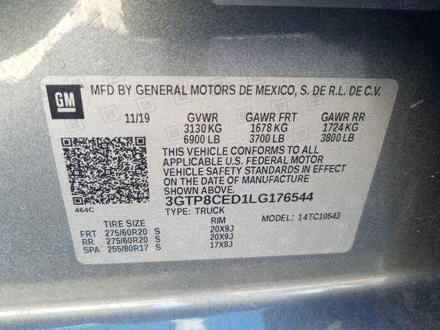 Photo 9 VIN: 3GTP8CED1LG176544 - GMC SIERRA C15 