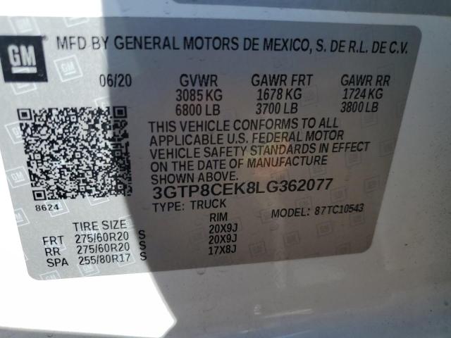 Photo 9 VIN: 3GTP8CEK8LG362077 - GMC SIERRA C15 