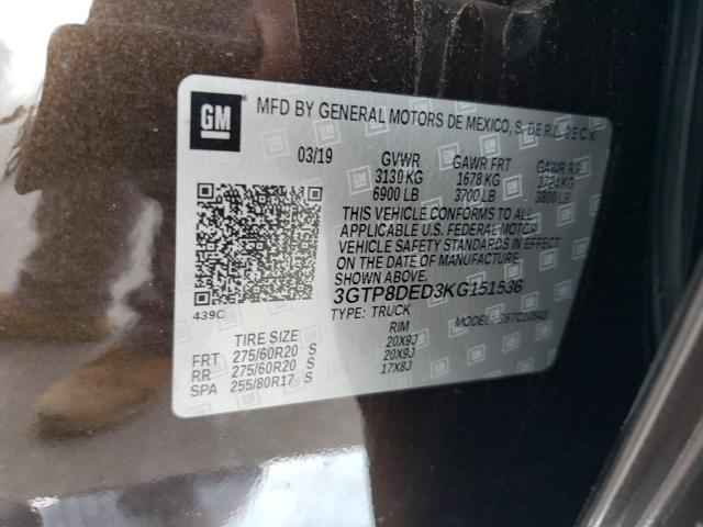 Photo 11 VIN: 3GTP8DED3KG151536 - GMC SIERRA C15 