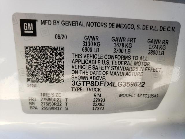 Photo 12 VIN: 3GTP8DED4LG359622 - GMC SIERRA C15 