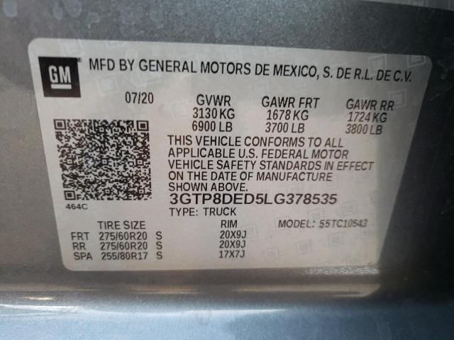 Photo 11 VIN: 3GTP8DED5LG378535 - GMC SIERRA C15 