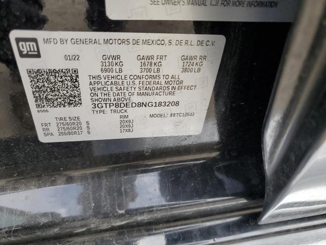 Photo 11 VIN: 3GTP8DED8NG183208 - GMC SIERRA 