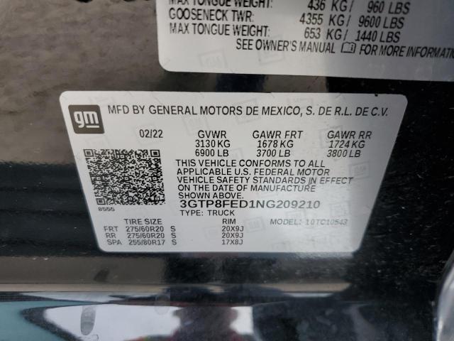 Photo 11 VIN: 3GTP8FED1NG209210 - GMC SIERRA 