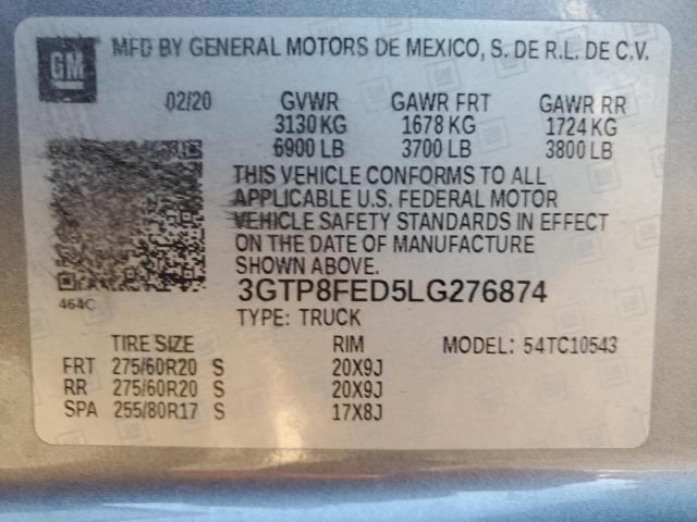 Photo 12 VIN: 3GTP8FED5LG276874 - GMC SIERRA C15 